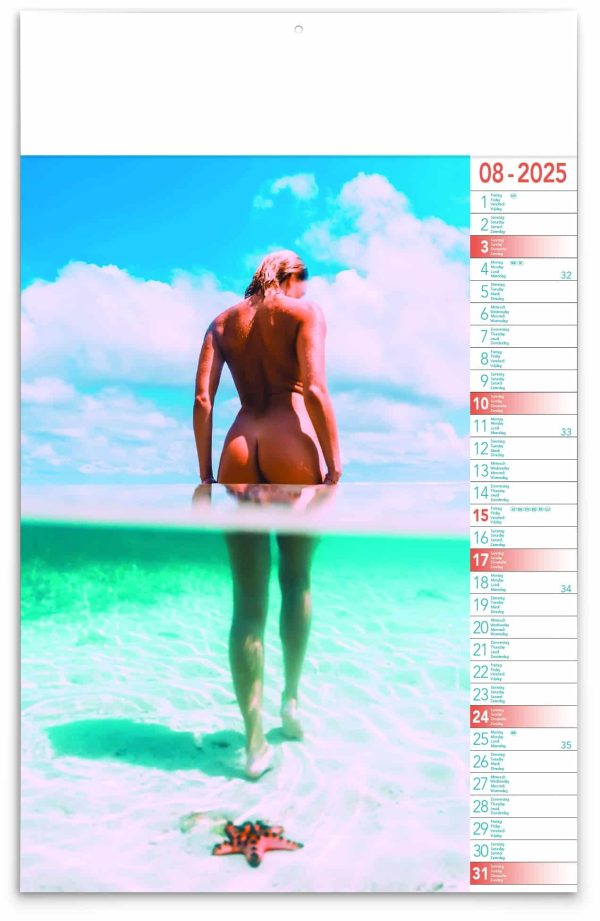 Kalender Tropical Girls 2025 - Augustus