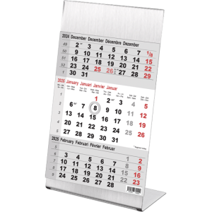 Kantoorkalender 3-maand 2025 Steel