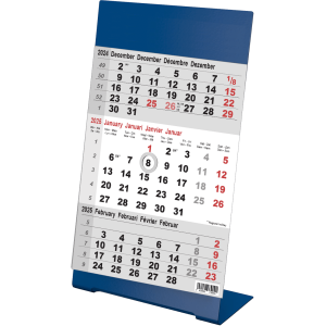 Kantoorkalender 3-maand 2025 Color blauw