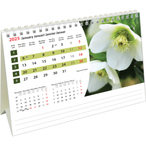 Bureaukalender Flowers 2025 - Januari