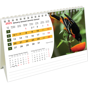 Bureaukalender Wildlife 2025 - Januari