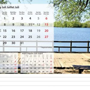 Bureaukalender Beautiful Nature 2025 - Juli