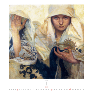 Kunstkalender Alfons Mucha 2025 - Januari