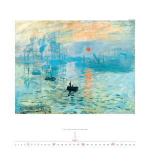 Kunstkalender Impressionism 2025 - Januari