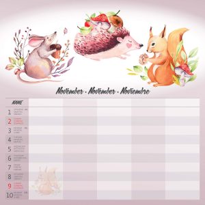 Muurkalender Family Planner 2025 - November