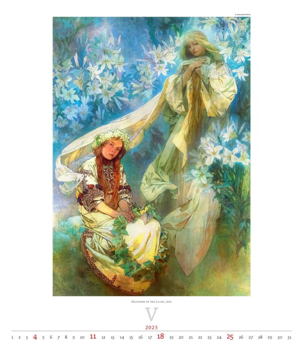 Kunstkalender Alfons Mucha 2025 - Mei