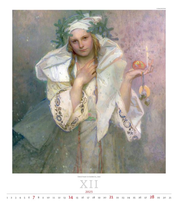 Kunstkalender Alfons Mucha 2025 - December